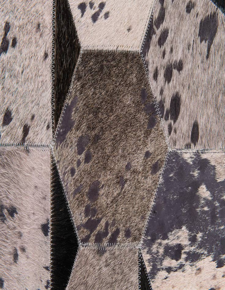 Detail image of  5' 1 x 8' Cowhide Stocks Rug