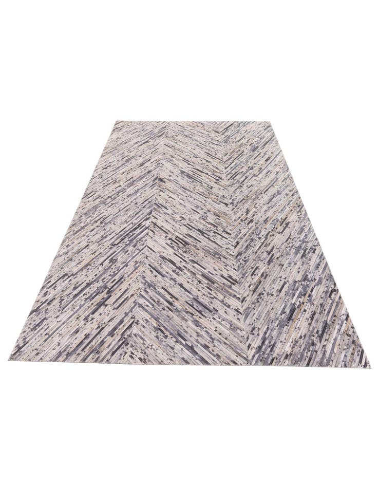 Detail image of  5' x 8' Cowhide Stocks Rug