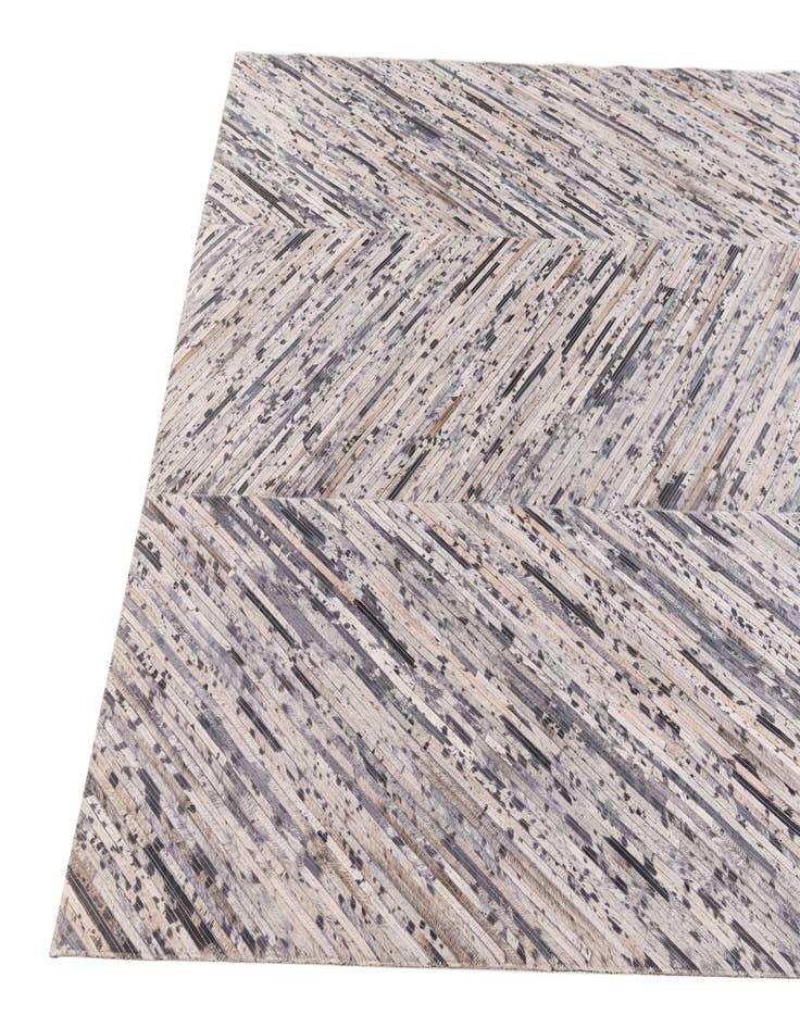 Detail image of  5' x 8' Cowhide Stocks Rug