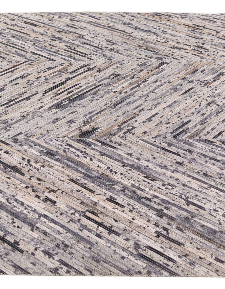 Detail image of  5' x 8' Cowhide Stocks Rug