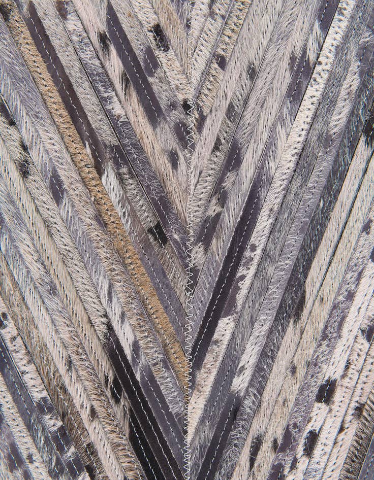 Detail image of  5' x 8' Cowhide Stocks Rug