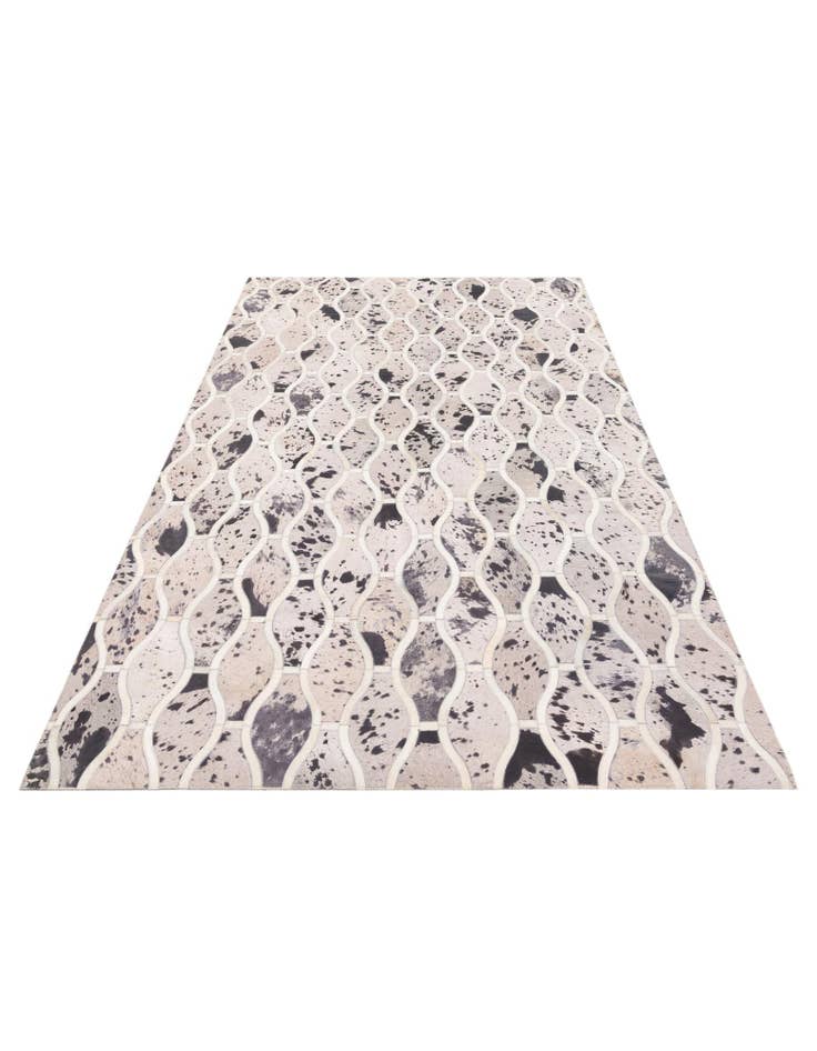 Detail image of  4' 11 x 7' 9 Cowhide Stocks Rug