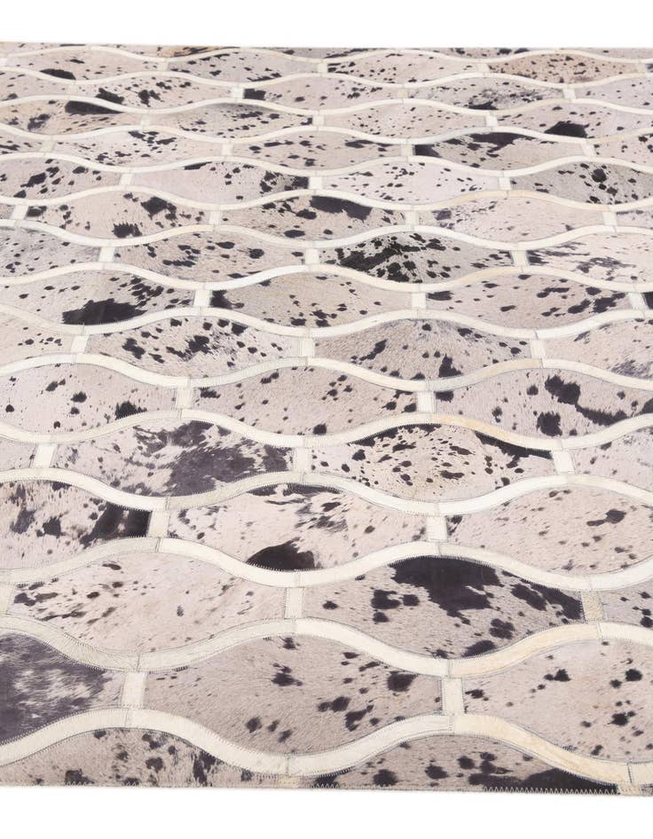 Detail image of  4' 11 x 7' 9 Cowhide Stocks Rug