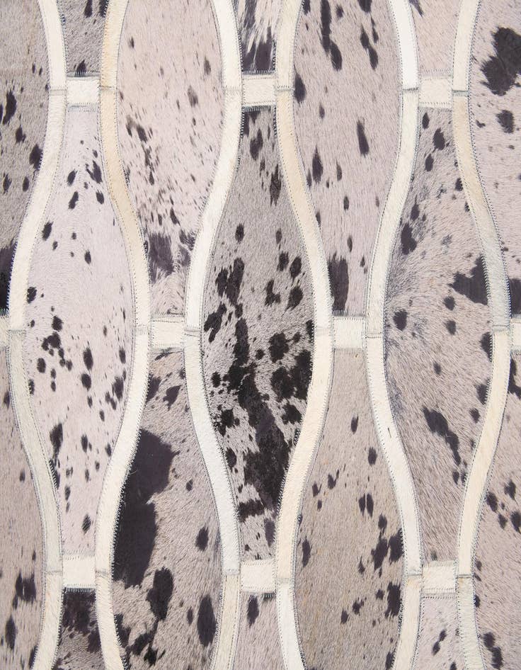 Detail image of  4' 11 x 7' 9 Cowhide Stocks Rug