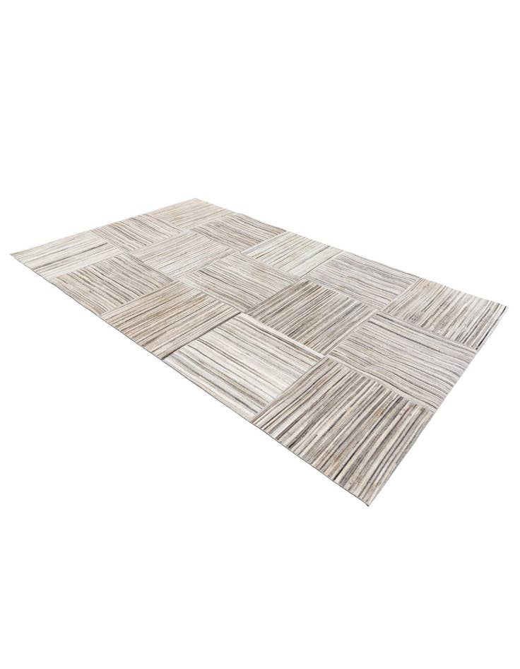 Detail image of  5' x 8' 3 Cowhide Stocks Rug