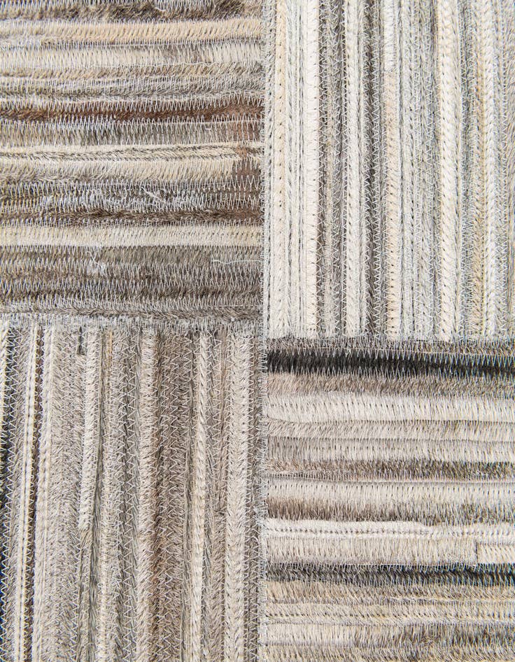 Detail image of  5' x 8' 3 Cowhide Stocks Rug