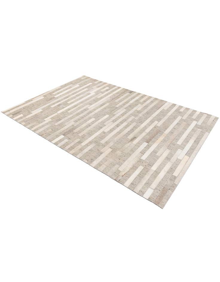 Detail image of  4' 1 x 6' 1 Cowhide Stocks Rug