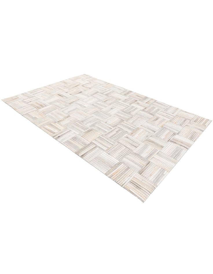 Detail image of  4' 1 x 6' 1 Cowhide Stocks Rug