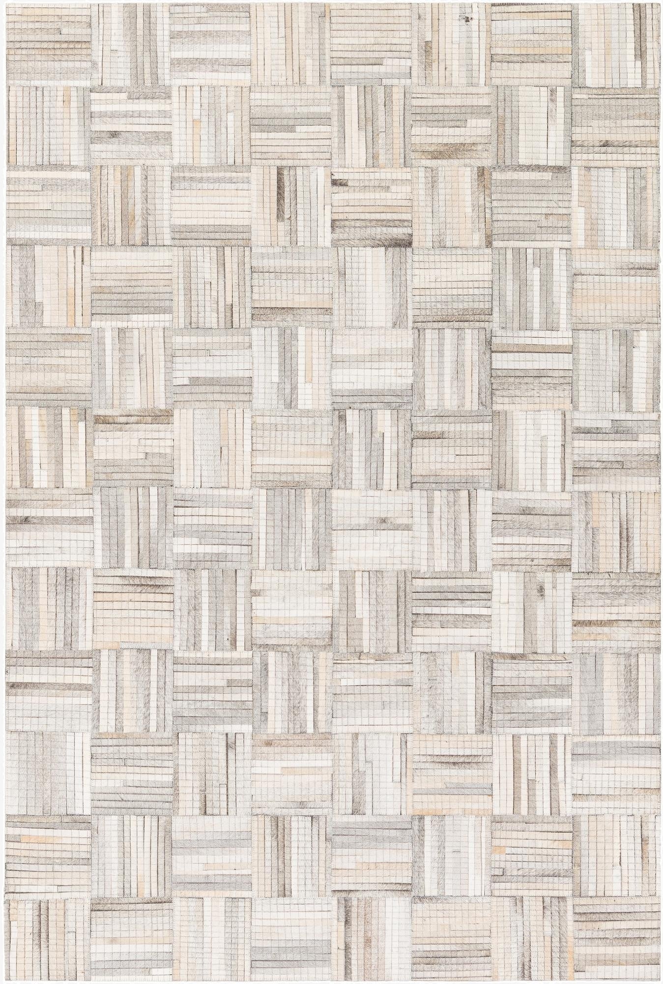  4' 1 x 6' 1 Cowhide Stocks Rug