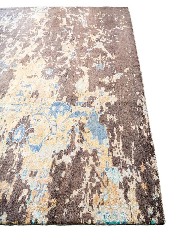 Detail image of  12' 6 x 15' 4  Hand Knotted Darya Wool Rug