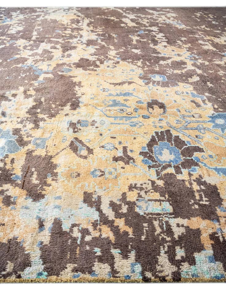 Detail image of  12' 6 x 15' 4  Hand Knotted Darya Wool Rug