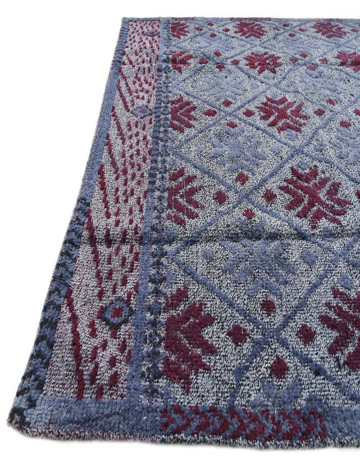 Detail image of  5' 10 x 8'  Hand Knotted Darya Wool Rug