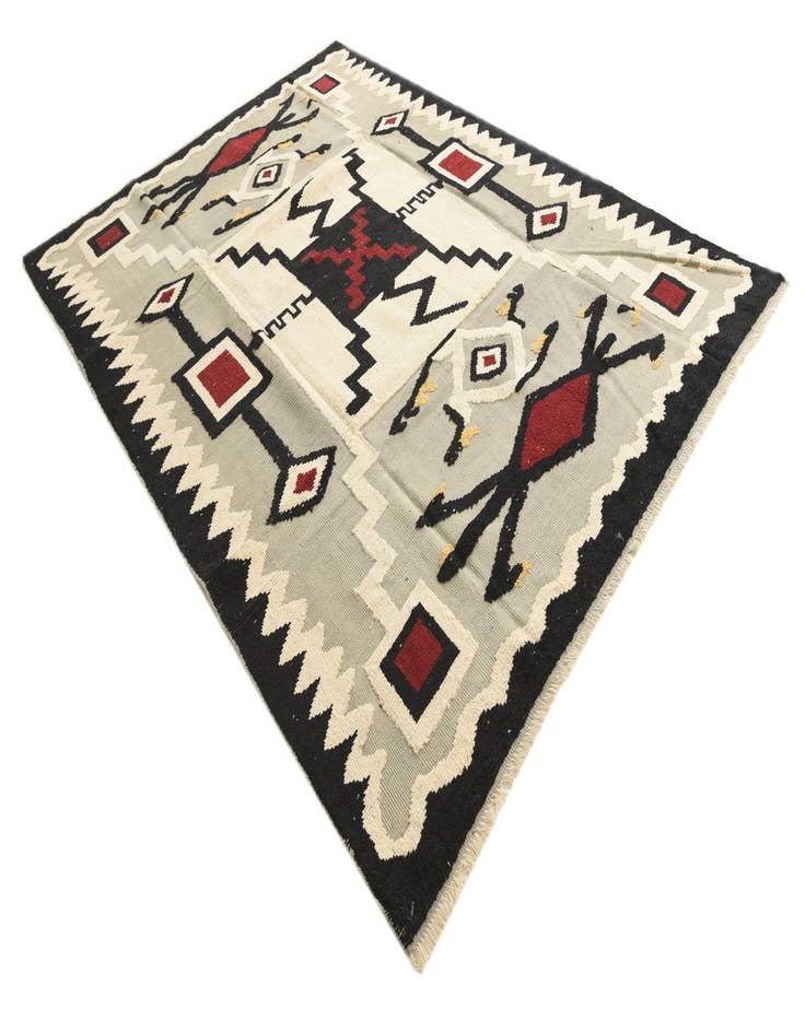 Detail image of  7' 8 x 10' 6  Hand Knotted Darya Wool Rug