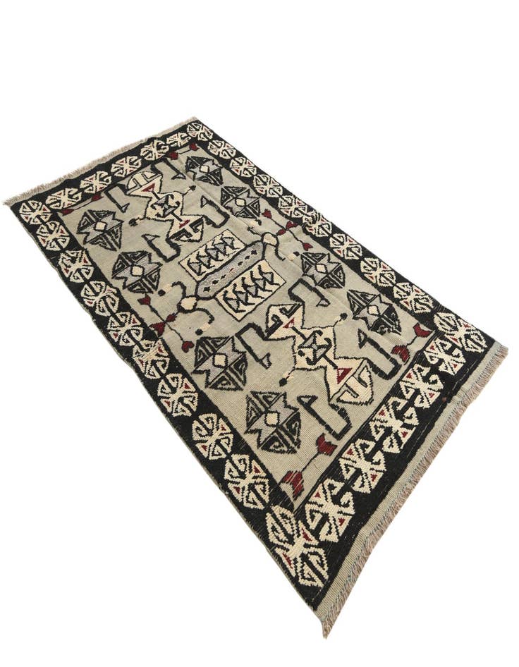 Detail image of  5' 2 x 8' 8  Hand Knotted Darya Wool Rug