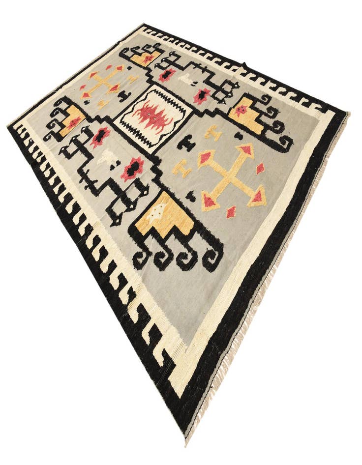 Detail image of  8' 10 x 12' 8  Hand Knotted Darya Wool Rug