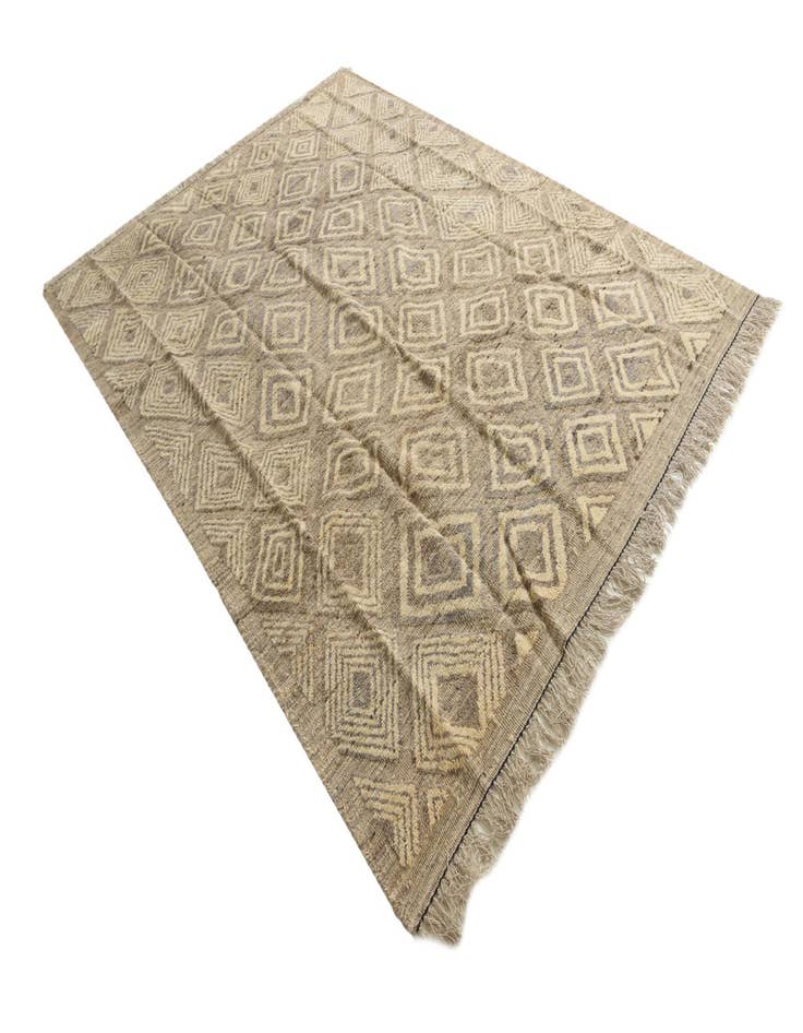 Detail image of  8' x 10' 6  Hand Knotted Darya Wool Rug