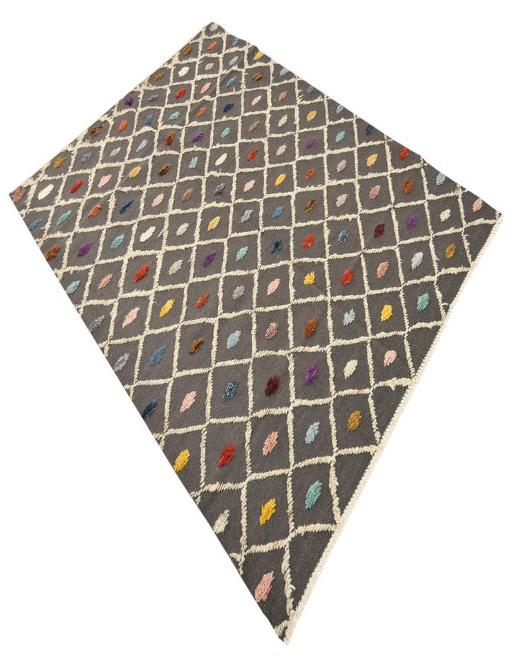 Detail image of  5' 3 x 7' 1  Hand Knotted Darya Wool Rug