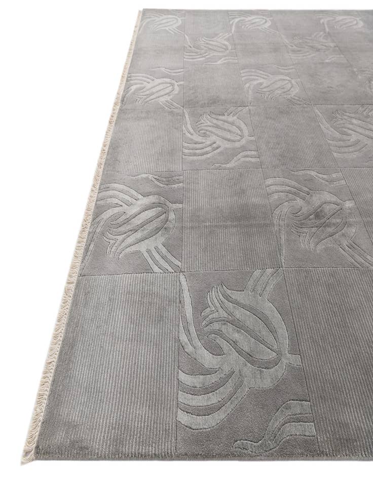 Detail image of  8' x 9' 11  Hand Knotted Darya Wool Rug