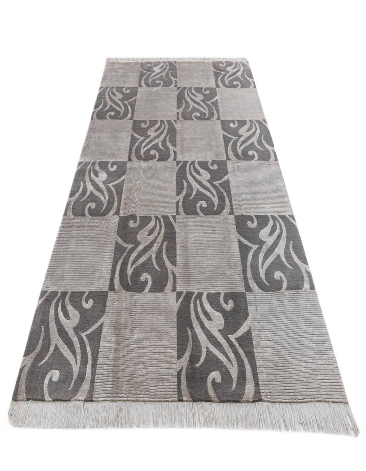 Detail image of  6' 9 x 10'  Hand Knotted Darya Wool Rug