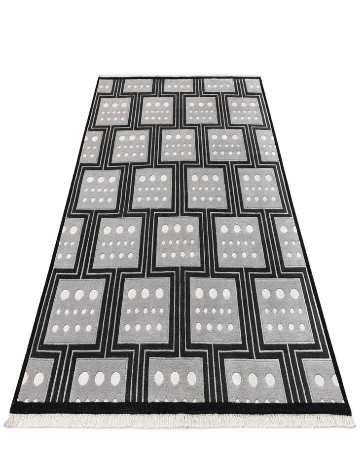 Detail image of  5' 7 x 7' 7  Hand Knotted Darya Wool Rug