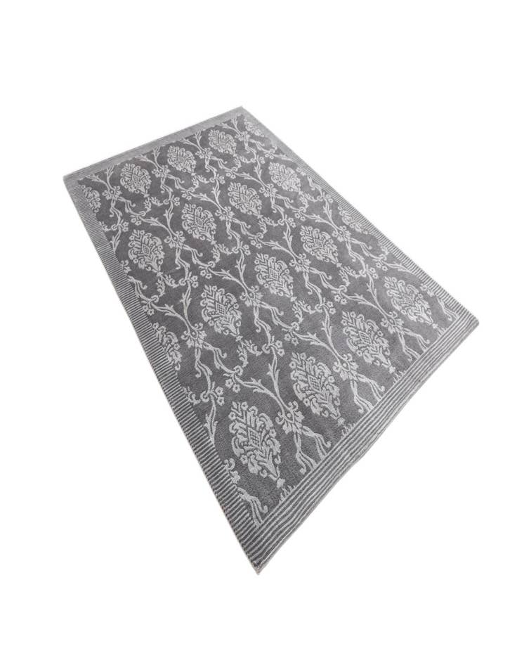 Detail image of  5' 9 x 8'  Hand Knotted Darya Wool Rug