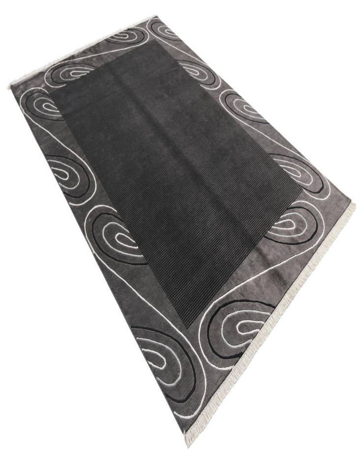 Detail image of  5' 6 x 7' 10  Hand Knotted Darya Wool Rug