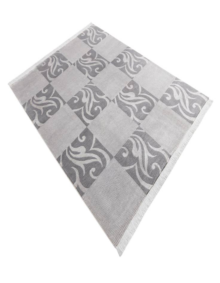 Detail image of  5' 9 x 8'  Hand Knotted Darya Wool Rug