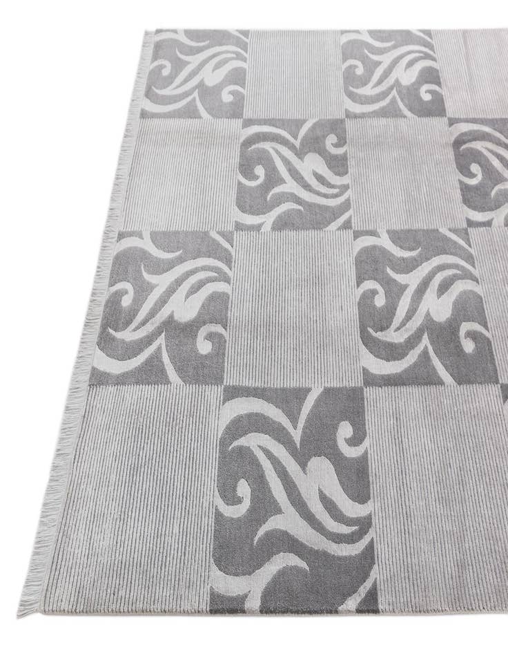 Detail image of  5' 9 x 8'  Hand Knotted Darya Wool Rug