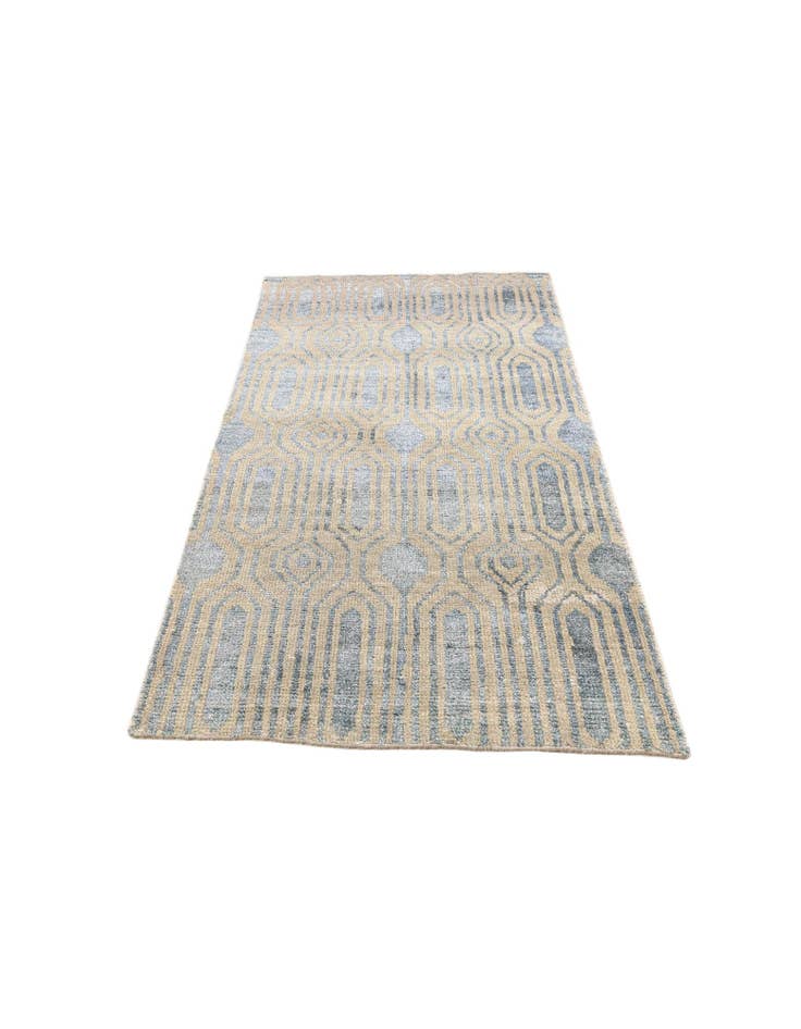 Detail image of  3' 8 x 6'  Hand Knotted Darya Rug