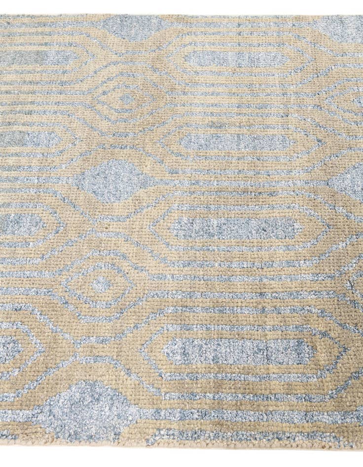 Detail image of  3' 8 x 6'  Hand Knotted Darya Rug
