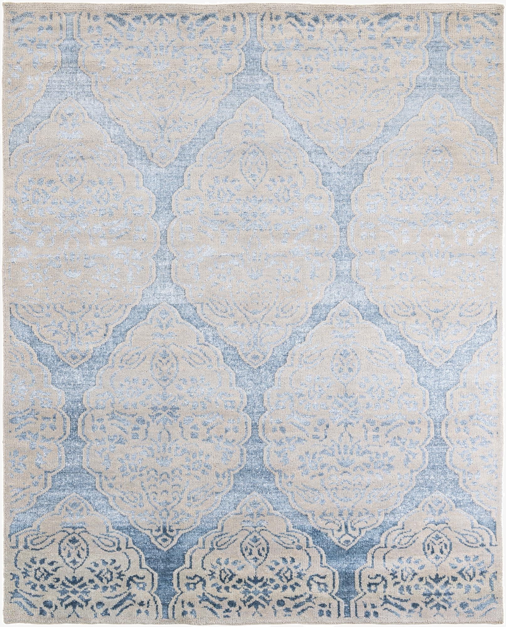  7' 10 x 9' 8  Hand Knotted Darya Rug