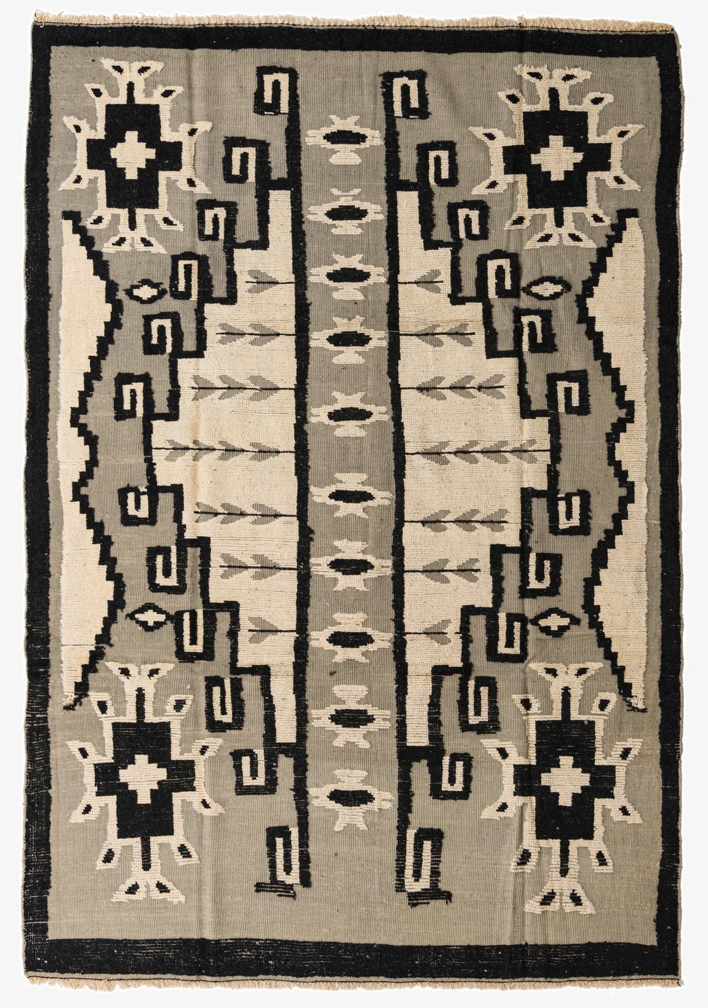  7' 8 x 11' 1  Hand Knotted Darya Wool Rug