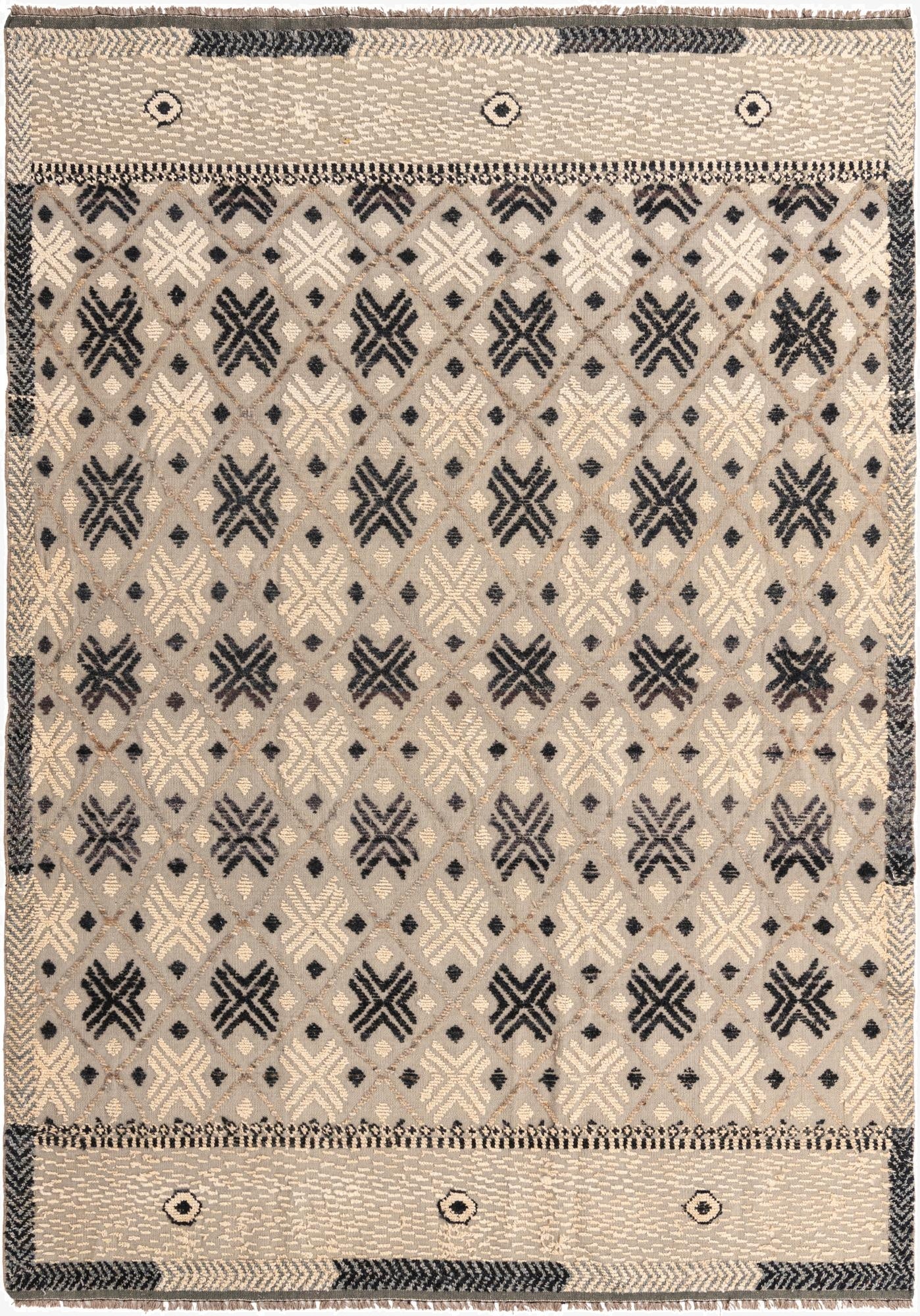  7' 6 x 10' 7  Hand Knotted Darya Wool Rug