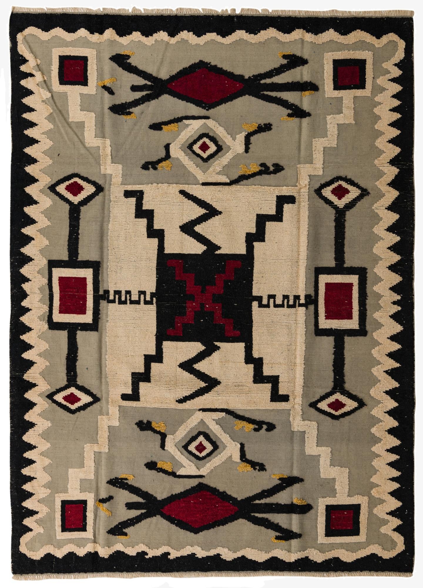  7' 8 x 10' 6  Hand Knotted Darya Wool Rug