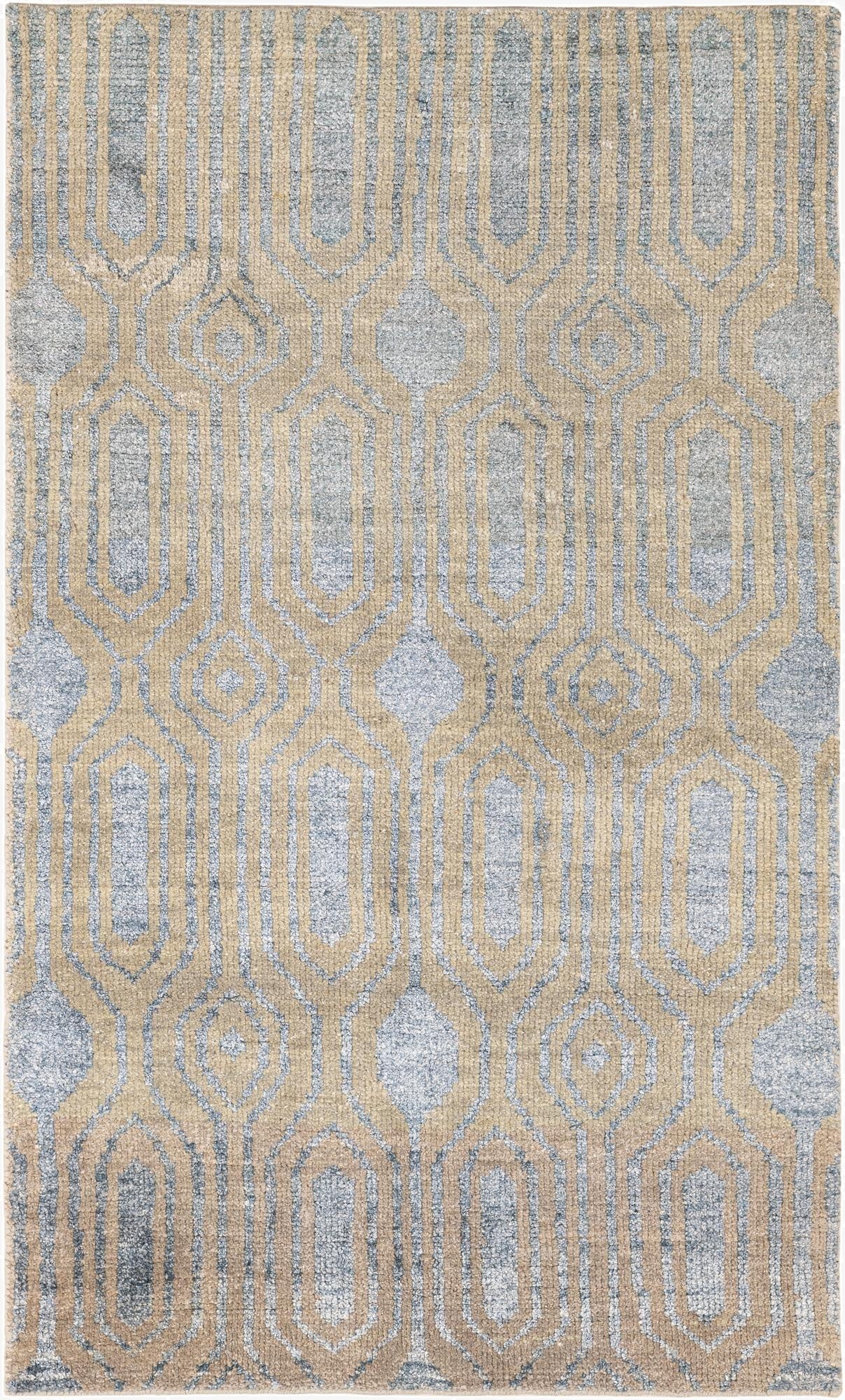  3' 8 x 6'  Hand Knotted Darya Rug