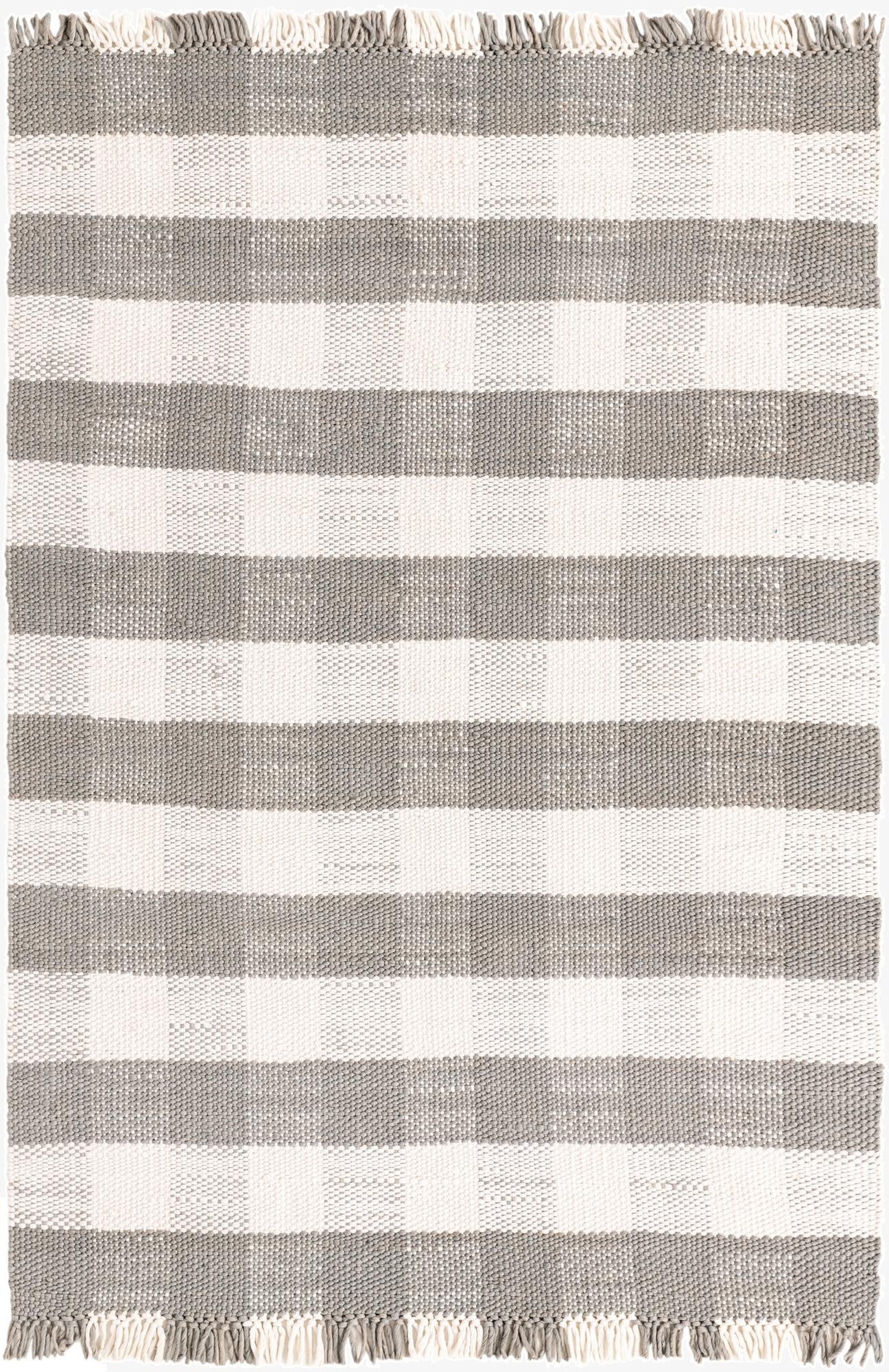 Primary image  6' x 9' Eco Plaid   Washable Indoor / Outdoor Rug