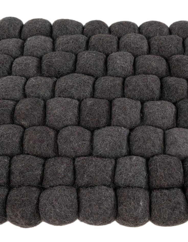 Detail image of  1' 2 x 1' 10 Felt Ball Wool Rug