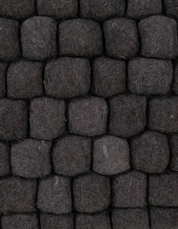 Detail image of  1' 2 x 1' 10 Felt Ball Wool Rug