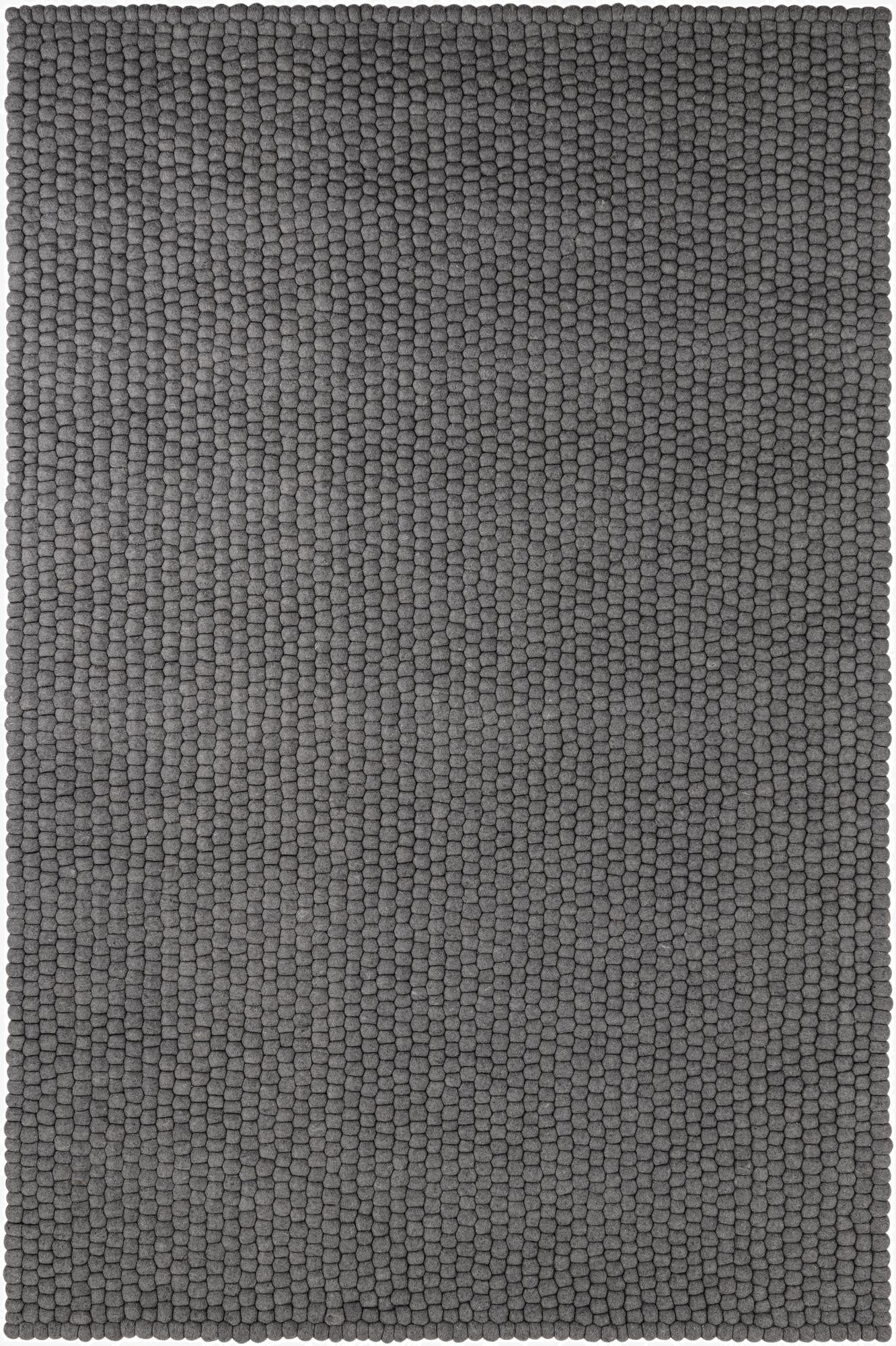  6' 1 x 9' Felt Ball Wool Rug