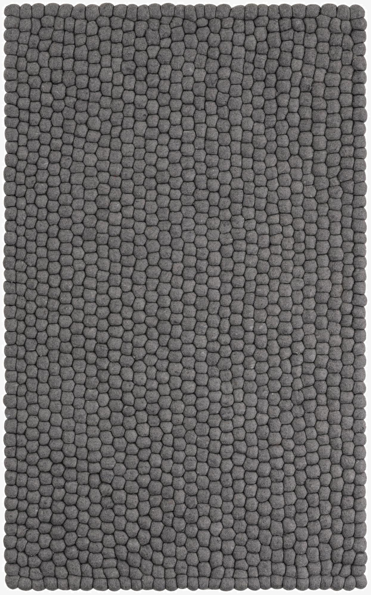  3' 3 x 5' 3 Felt Ball Wool Rug