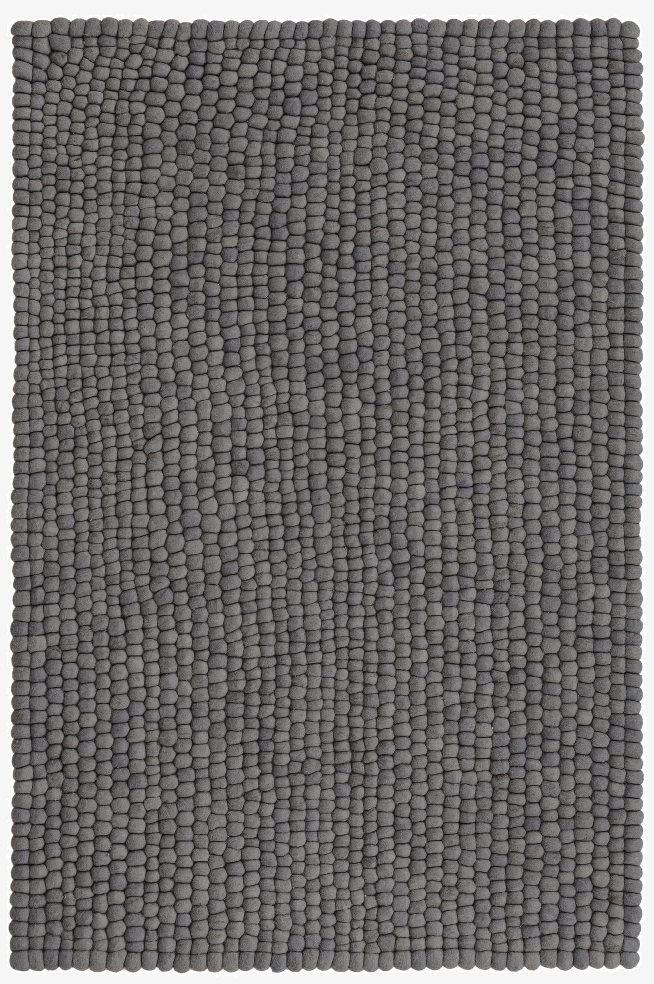  4' 1 x 6' 1 Felt Ball Wool Rug
