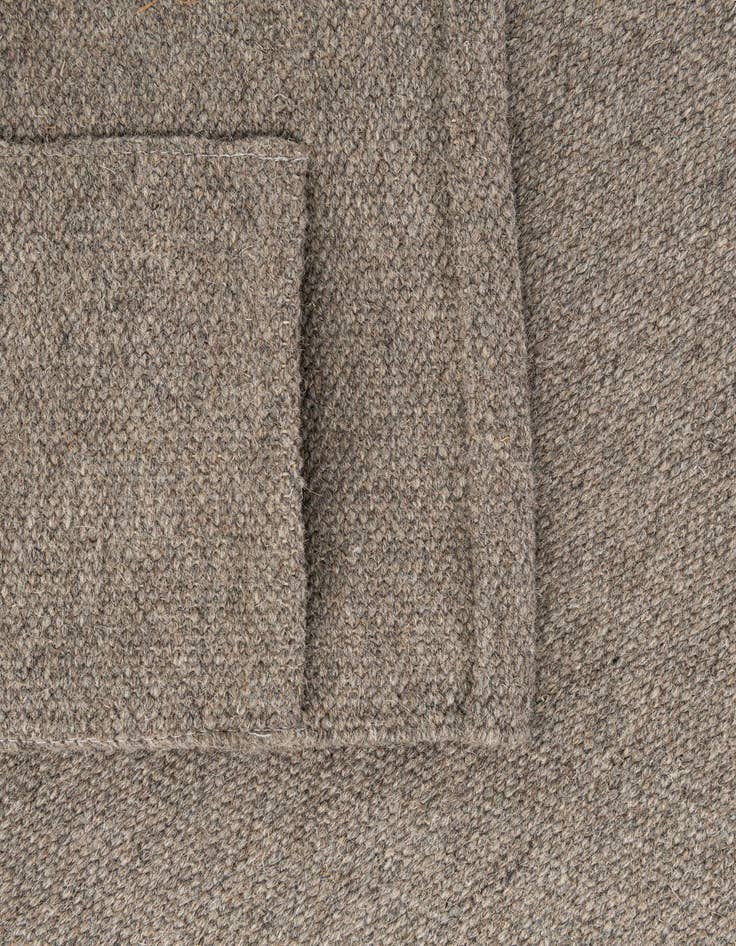 Detail image of  2' x 3' 3  Hand Braided Flatweave Cotton Dhurrie Wool Rug