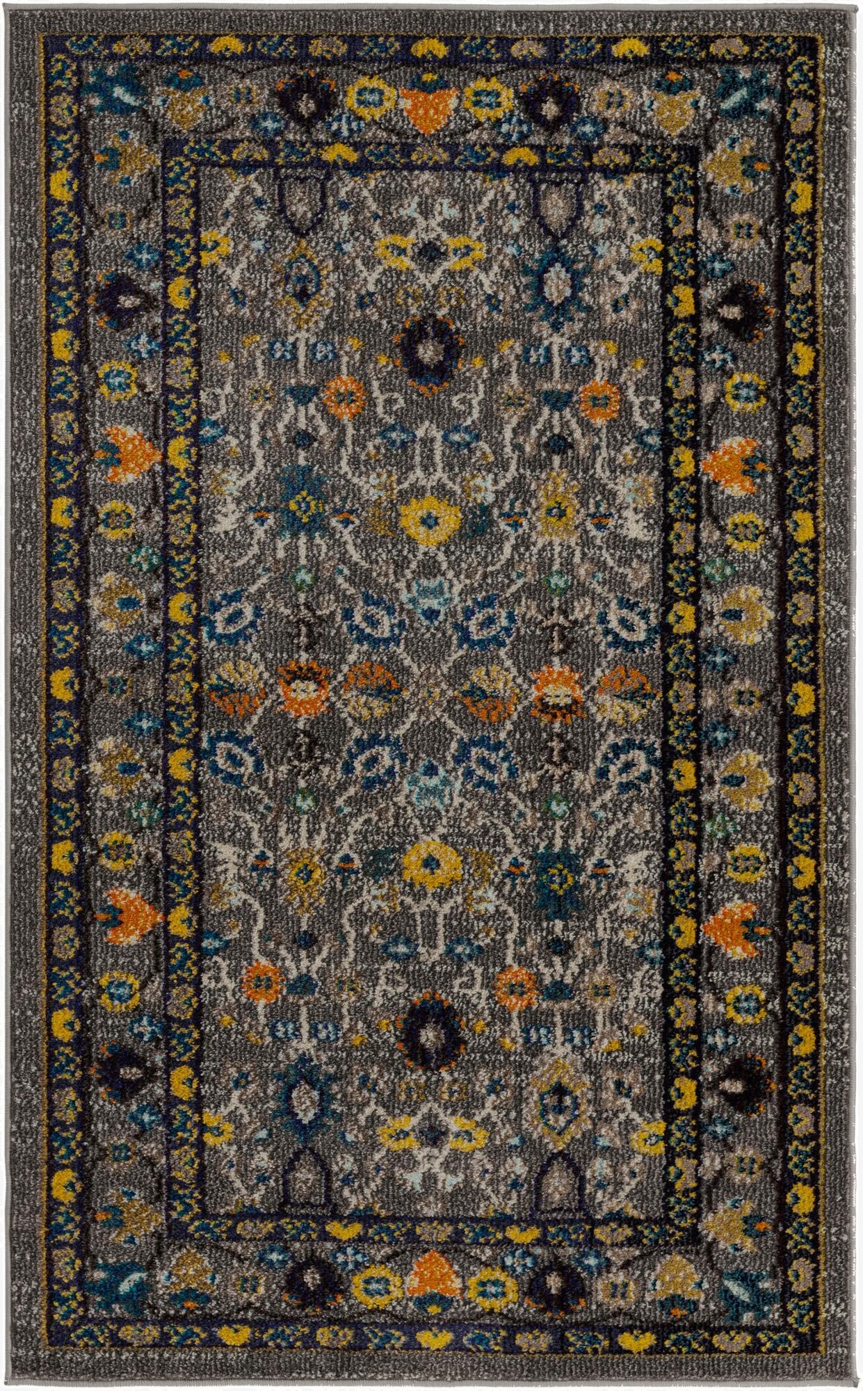  3' 3 x 5' 3  Washable Fleur Rug
