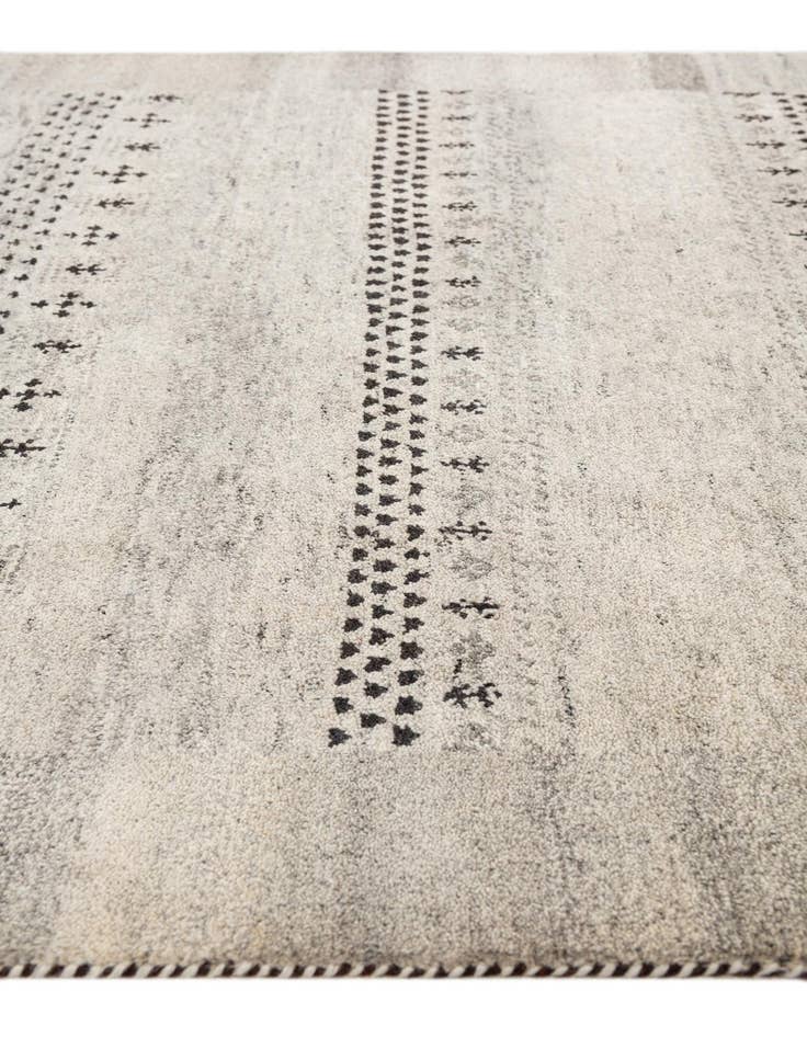 Detail image of  4' x 5' 8  Hand Knotted Gabbeh Wool Rug