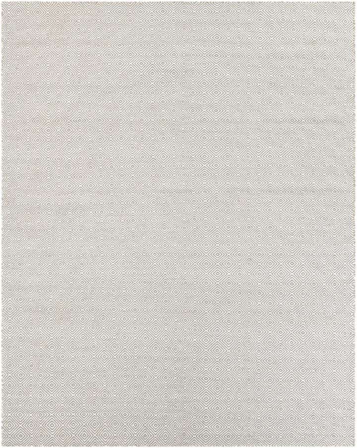 Gray 7' 10 x 10' Hand Woven Geo Trellis Flatweave Rug | Rugs.com