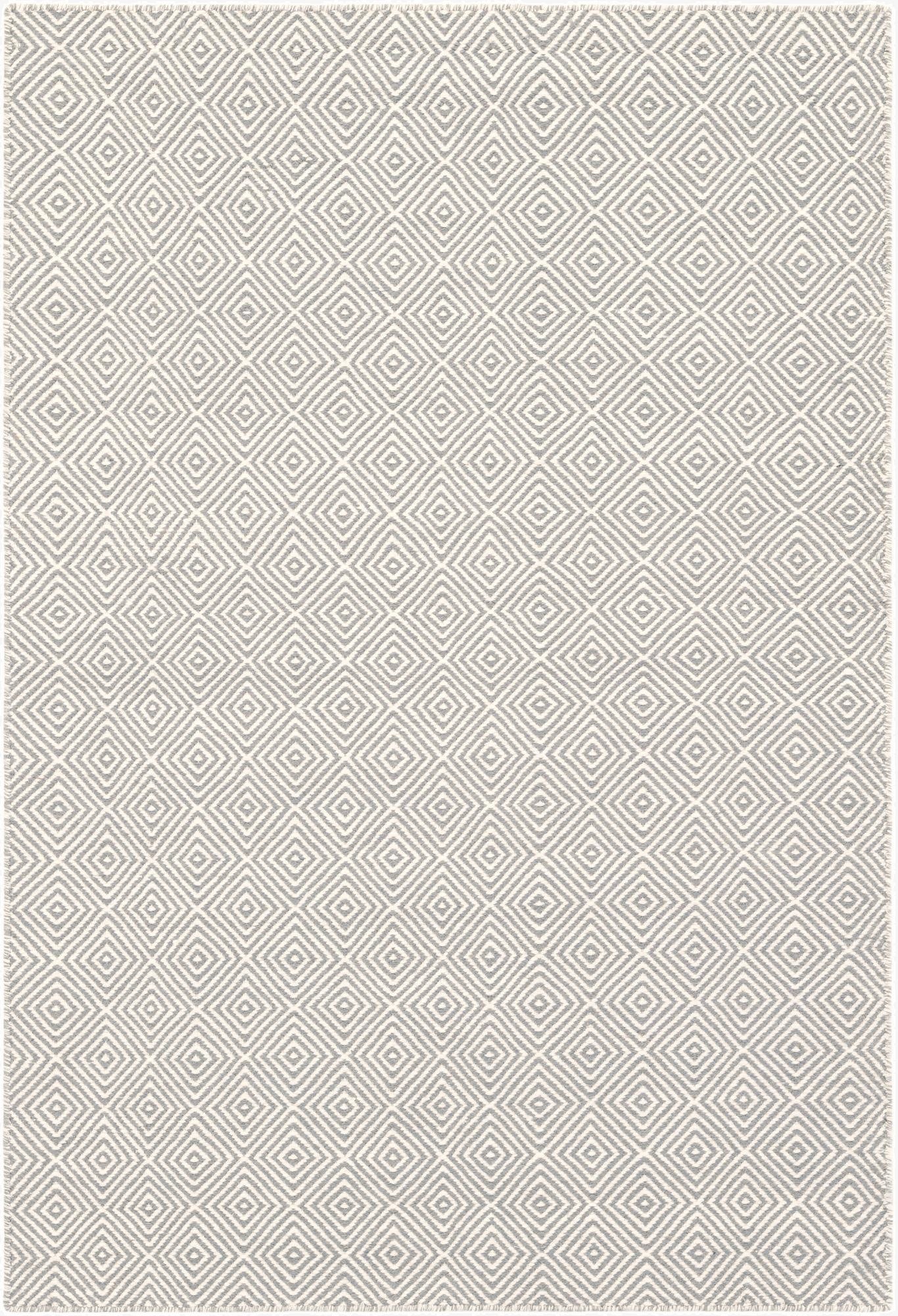  4' 1 x 6' 1  Hand Woven Geo Trellis Flatweave Rug