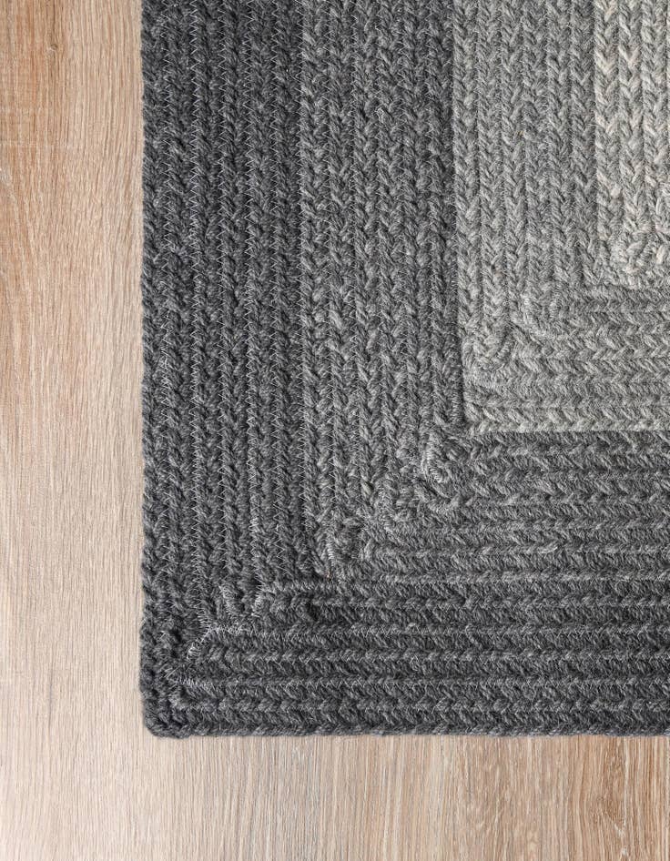 Detail image of  7' 10 x 10'  Hand Hand Braided Wool Rug