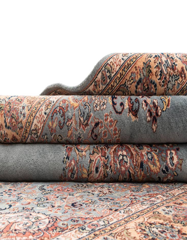 Detail image of  6' 7 x 9' 8  Hand Knotted Isfahan Wool Rug