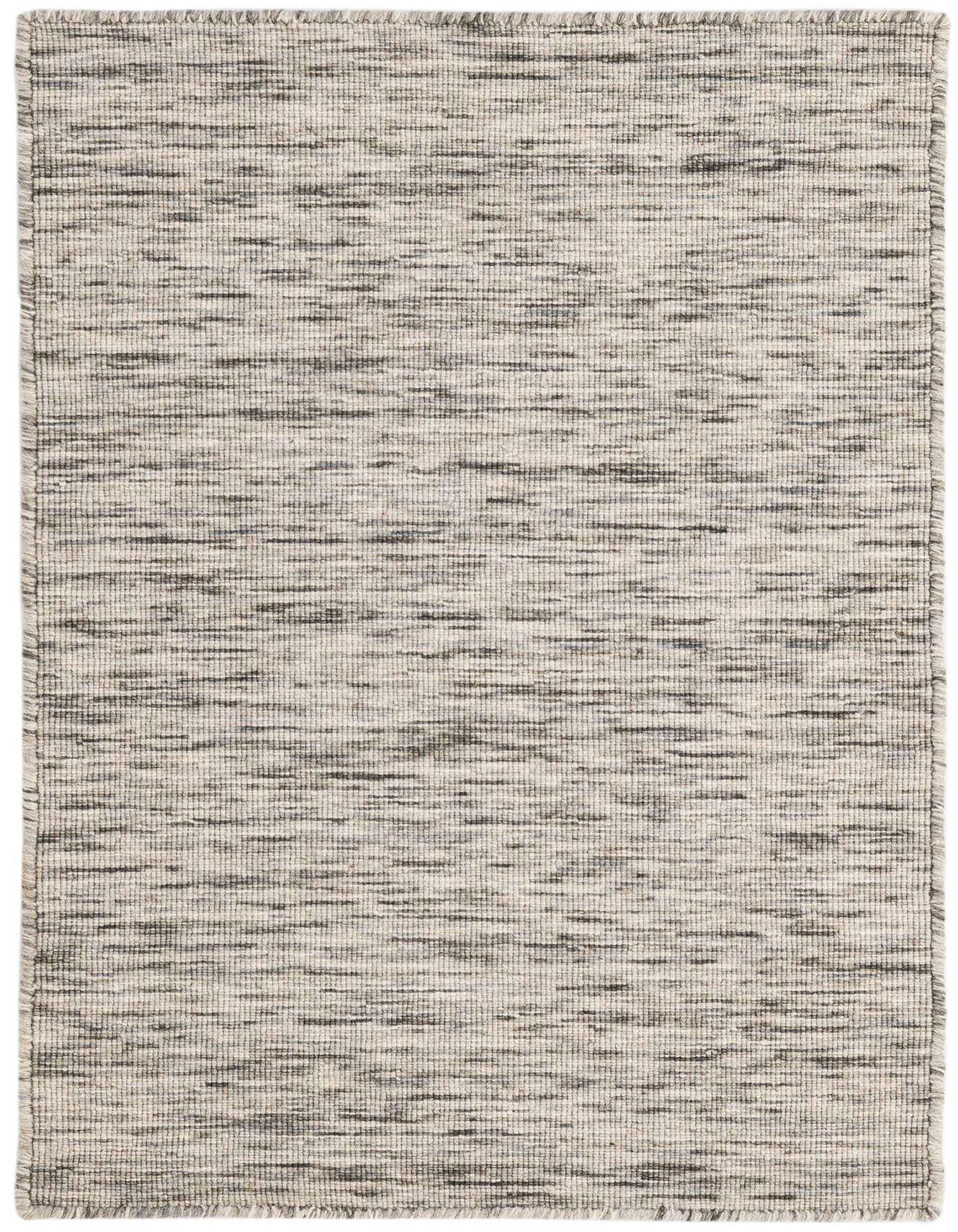 A 2x3 rectangular Jill Zarin English Manor wool rug in shades of gray with a modern abstract pattern.