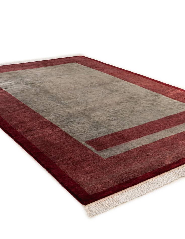 Detail image of  6' 3 x 9' 3  Hand Knotted Kashkuli Gabbeh Oriental Wool Rug